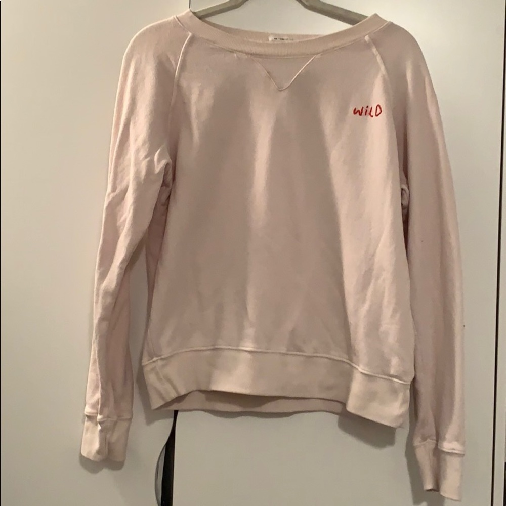 MOTHER light pink sweatshirt